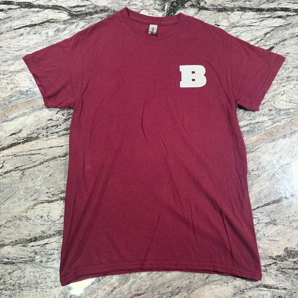 Men's Graphic T-Shirt Short Sleeve Casual Crew Neck Tee - RED - SMALL